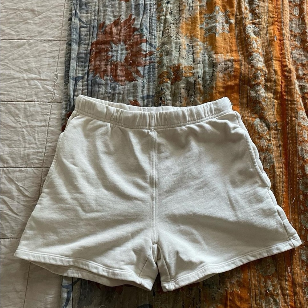 MATE the Label Organic Fleece Shorts - Bone, XS